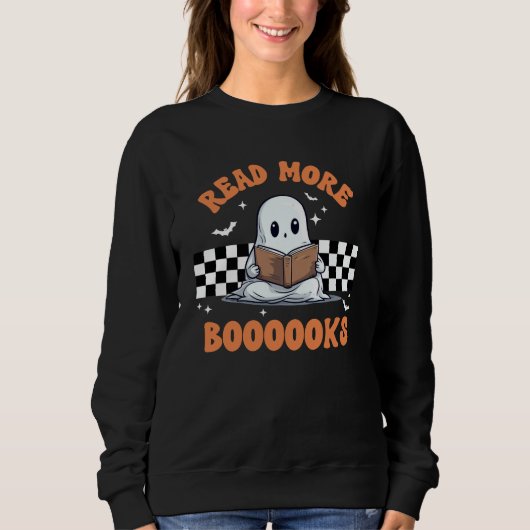 Read More Boooooks Funny Halloween Sweatshirt (Vorderseite)