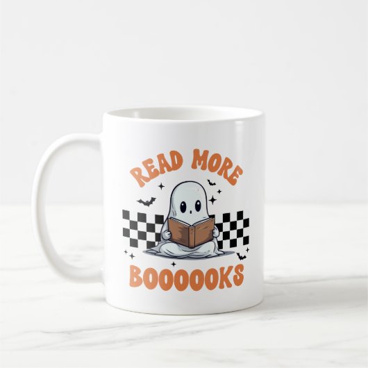 Read More Boooooks Halloween Gift Kaffeetasse (Links)