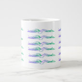 Read More in Green and Blue Jumbo-Tasse (Vorderseite)