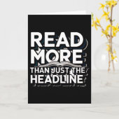 Read More Than Just The Headline Funny Quote Sloga Karte (Gelbe Blume)