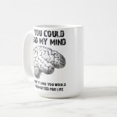 Read My Mind Funny Mug Kaffeetasse (Vorderseite Links)