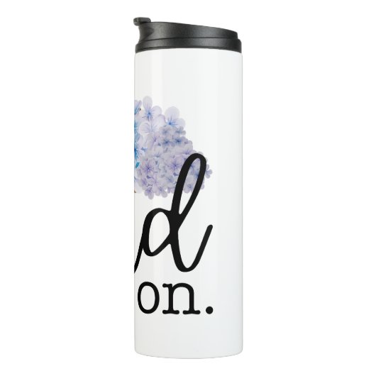 Read On (mit Hydrangeas) Thermosbecher (Nach rechts gedreht)