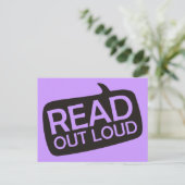 Read Out Loud Postkarte (Stehend Vorderseite)