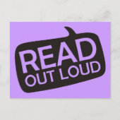 Read Out Loud Postkarte (Vorderseite)