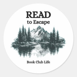 Read to Escape - Book Club Life Sticker