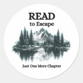 Read to Escape - Just One More Chapter Sticker (Vorderseite)