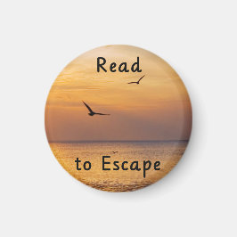 Read to Escape Magnet | Book Lover Reading Quote