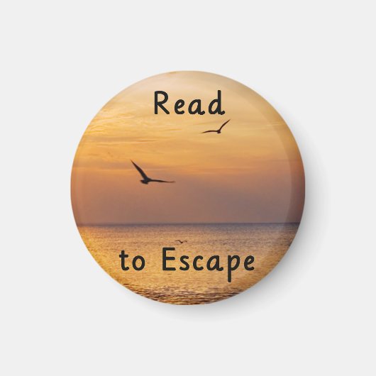 Read to Escape Magnet | Book Lover Reading Quote (Vorne)