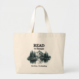 Read to Escape – Not Now I'm Reading Tote Bag Jumbo Stoffbeutel
