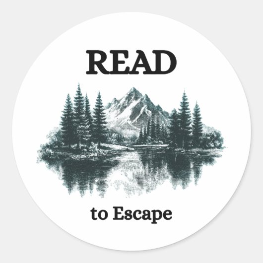 Read to Escape Sticker (Vorderseite)