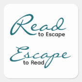 Read to Escape Sticker | Literary Gift (Vorderseite)