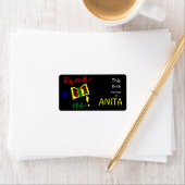 Read to Me - Personalisiertes rechteckiges Buchzei Adressaufkleber (Insitu)