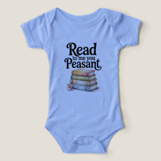 Read to Me You Peasant Funny Infant Bodysuit