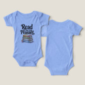 Read to Me You Peasant Funny Infant Bodysuit (Design Vorderseite & Rückseite)