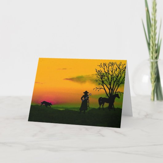 "Read to Work"~Border Collie Notecard Karte (Vorderseite)