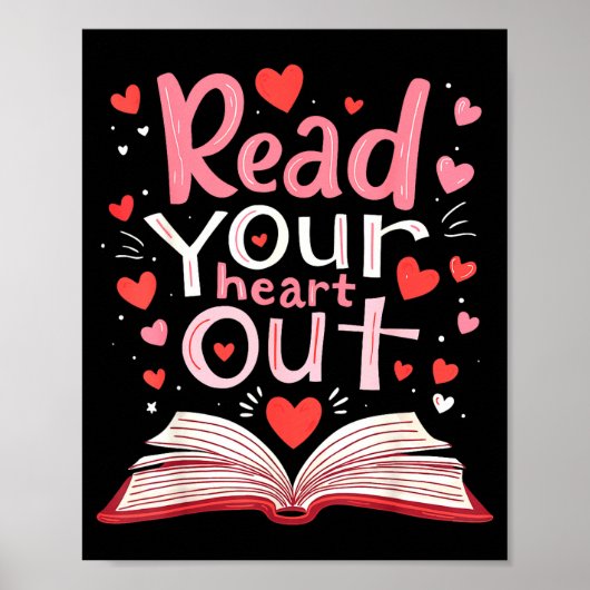 Read Your Heart Out Teacher Valentines Day Reading Poster (Vorne)
