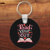 Read Your Heart Out Teacher Valentines Day Reading Schlüsselanhänger (Vorderseite)