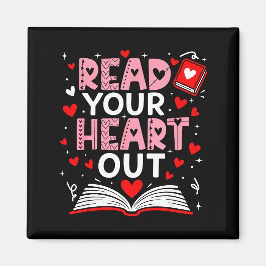 Read Your Heart Out Valentine Reading Book Girl Ki Magnet (Vorne)
