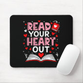 Read Your Heart Out Valentine Reading Book Girl Ki Mousepad (Mit Mouse)