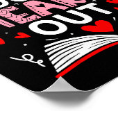 Read Your Heart Out Valentine Reading Book Girl Ki Poster (Ecke)