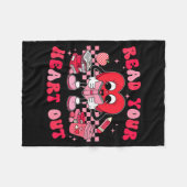 Read Your Heart Out Valentines Day Teachers Book L Fleecedecke (Vorderseite (Horizontal))