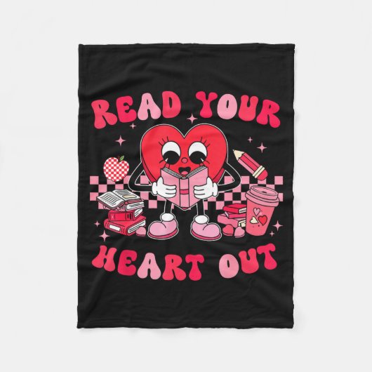 Read Your Heart Out Valentines Day Teachers Book L Fleecedecke (Vorderseite)