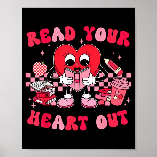 Read Your Heart Out Valentines Day Teachers Book L Poster (Vorne)