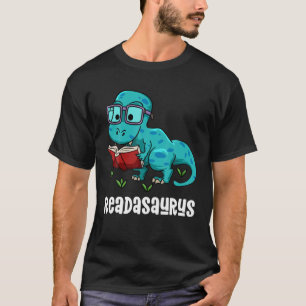 Readasaurus Funny Reading Dinosaur Bookworm Buch R T-Shirt