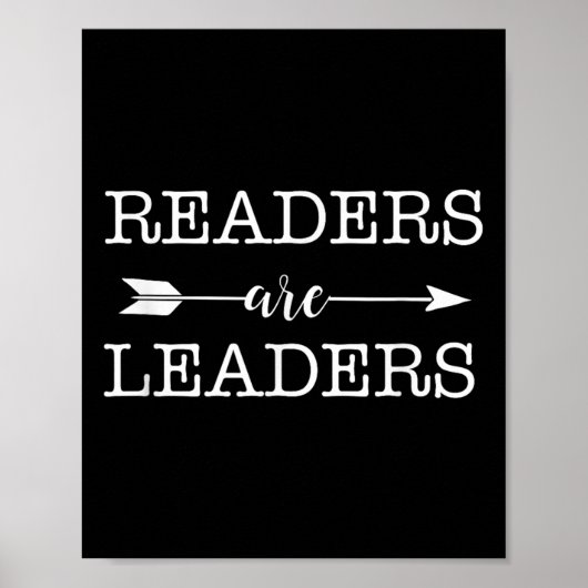 Reader Are Leaders - Uplifting Motivational Slogan Poster (Vorne)