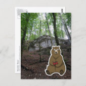 Reader Bear (color) Postkarte (Vorne/Hinten)