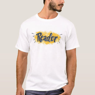 Reader Black and Yellow Slogan T-Shirt