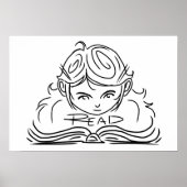 Reader Girl Poster (Vorne)