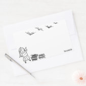 Reader Girl Sticker Buchzeichen (Umschlag)