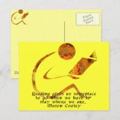 Reader Golden Quote Postkarte (Vorne/Hinten)