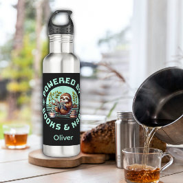 Reader Sloth. Unique Gift for Book Lover Edelstahlflasche