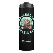 Reader Sloth. Unique Gift for Book Lover Thermosbecher (Vorderseite)