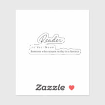 Reader W/ Definition Aufkleber