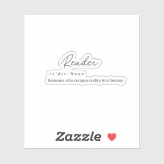 Reader W/ Definition Aufkleber