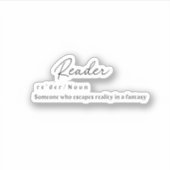 Reader W/ Definition Aufkleber (Vorderseite)