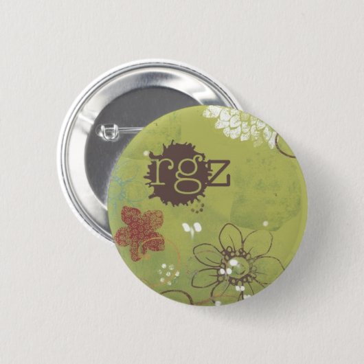 readergirlz Knopf, Justina Chen Headley Button (Vorne & Hinten)