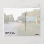 Readfield, Betrieb Wisconsin Postkarte (Rückseite)