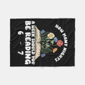 Reading 67 Meme Englieacher Funny 67 Book Lover Hu Fleecedecke (Vorderseite (Horizontal))