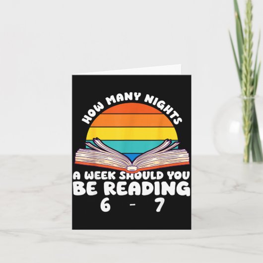 Reading 67 Meme Englieacher Funny 67 Book Lover Hu Karte (Vorderseite)