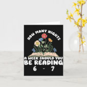 Reading 67 Meme Englieacher Funny 67 Book Lover Hu Karte (Gelbe Blume)