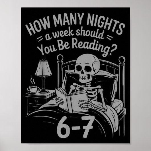 Reading 67 Meme Englieacher Funny 67 Book Lover Hu Poster (Vorne)
