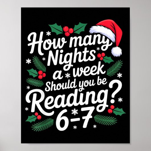 Reading 67 Meme Englieacher Funny 67 Christmas  Poster (Vorne)