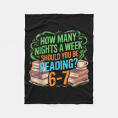 Reading 67 Meme Englieacher Funny 67 Librarian  Fleecedecke (Vorderseite)