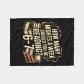 Reading 67 Meme Englieacher Funny 67 Librarian  Fleecedecke (Vorderseite (Horizontal))