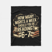 Reading 67 Meme Englieacher Funny 67 Librarian  Fleecedecke (Vorderseite)