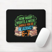Reading 67 Meme Englieacher Funny 67 Librarian  Mousepad (Mit Mouse)